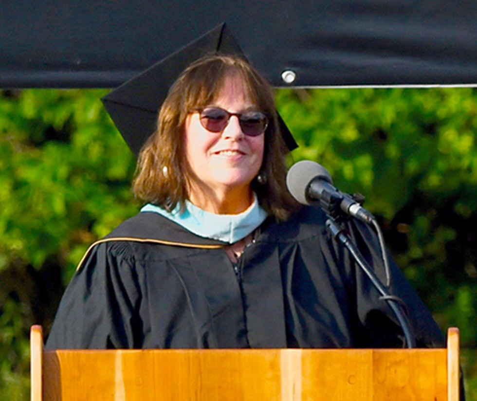 Janet Condon-Krieger ’77 was the commencement speaker for Onteora High School in 2019.