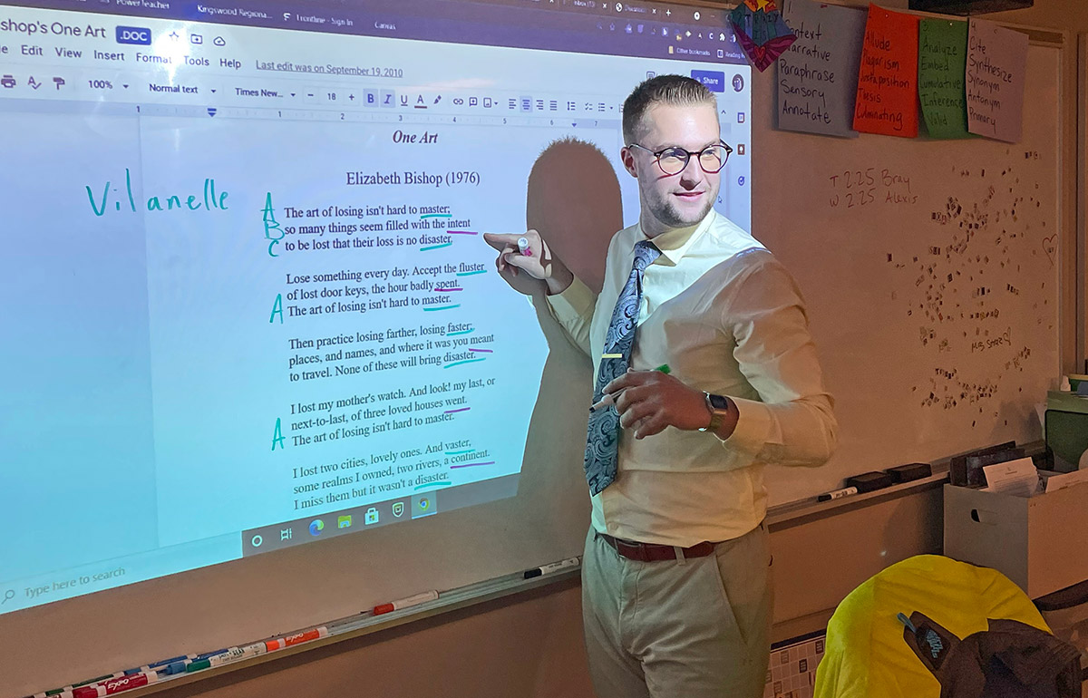 Griffin Nyhan ‘20 credits Cluster Learning pedagogy for his success as a high school teacher