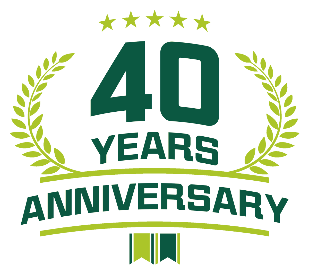40 Years Anniversary Badge
