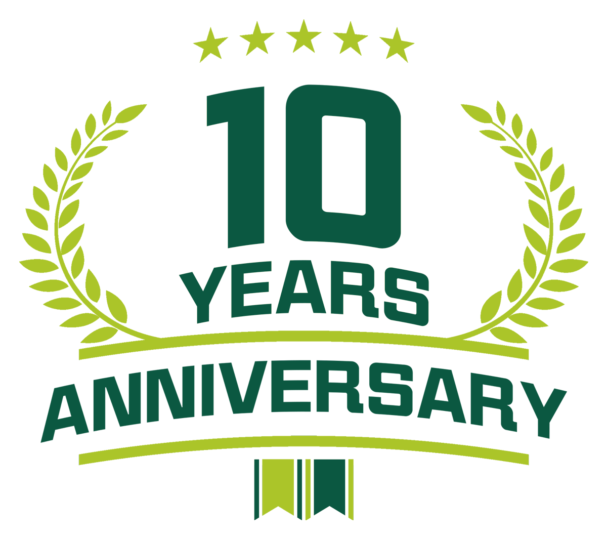 10 Years Anniversary Badge